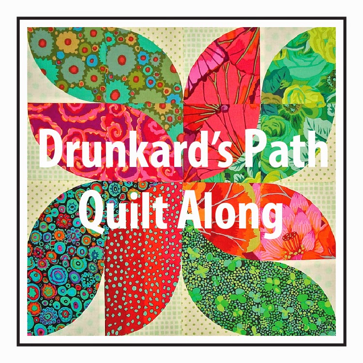 drunkards path quilt along